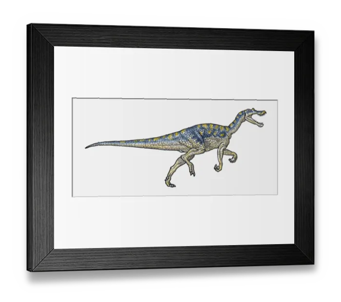 Framed Print : Illustration of Baryonyx saurischia dinosaur