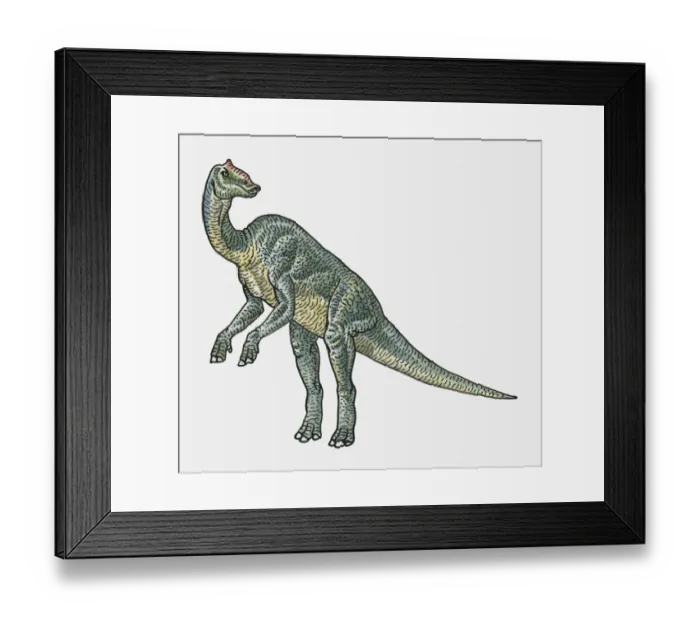 Framed Print : Illustration of Prosaurolophus hadrosaurid dinosaur Framed Print : Illustration of Prosaurolophus hadrosaurid dinosaur