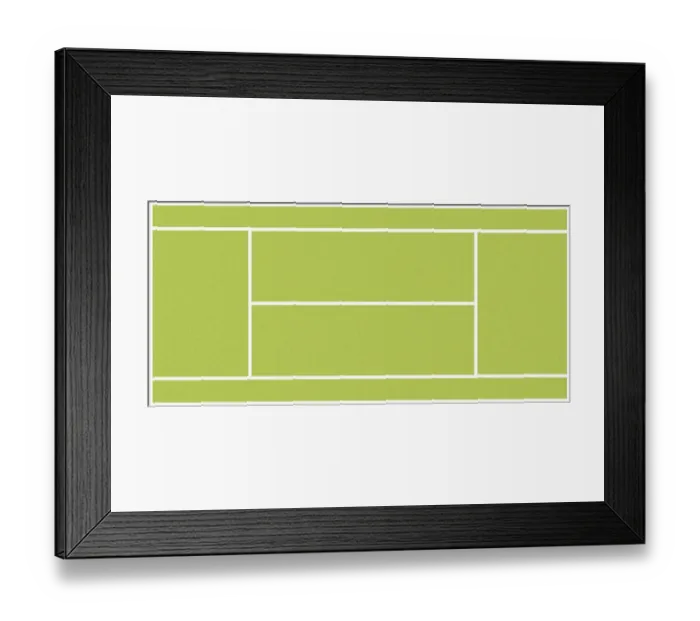 Framed Print : Digital illustration of a tennis court Framed Print : Digital illustration of a tennis court