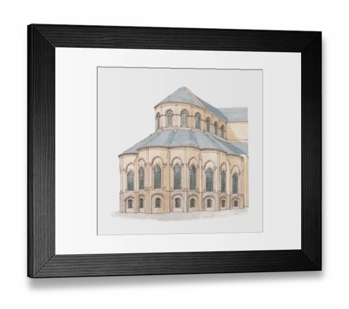 Framed Print : France, Paris, Basilica of St Denis (St Denis Abbey), apse Framed Print : France, Paris, Basilica of St Denis (St Denis Abbey), apse