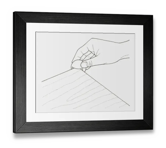 Framed Print : Black and white illustration of hand gluing ping-pong ball onto corner of table (protecting corners of a low table) Framed Print : Black and white illustration of hand gluing ping-pong ball onto corner of table (protecting corners of a low table)
