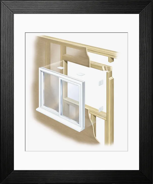Framed Print : Replacing a window Framed Print : Replacing a window