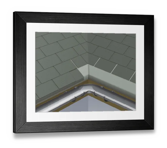 Framed Print : Shingle valley, roof detail Framed Print : Shingle valley, roof detail