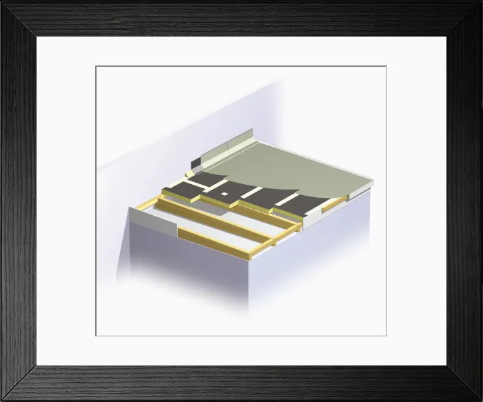 Framed Print : Flat roof Framed Print : Flat roof