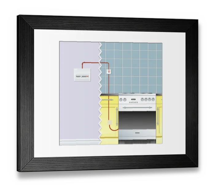 Framed Print : Cooker circuit Framed Print : Cooker circuit