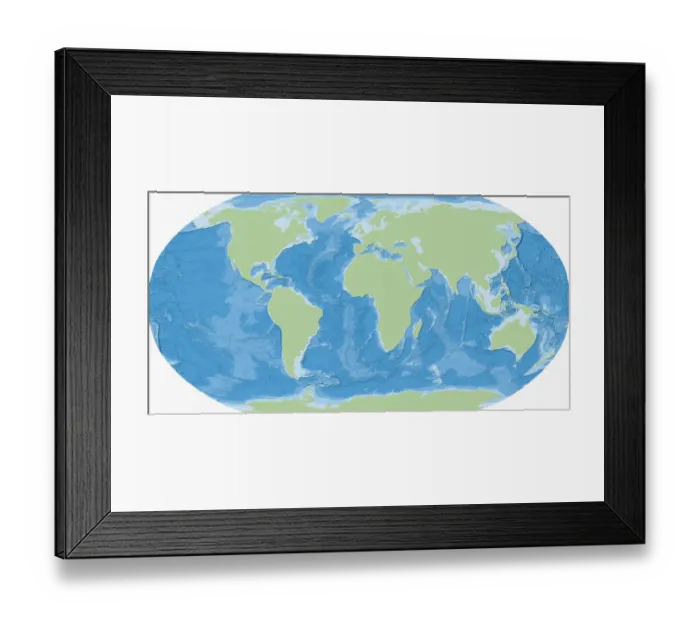 Framed Print : Map of the World Framed Print : Map of the World