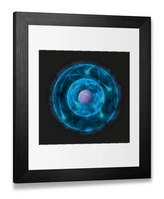 Framed Print : Illustration of Bohr model of the atom Framed Print : Illustration of Bohr model of the atom