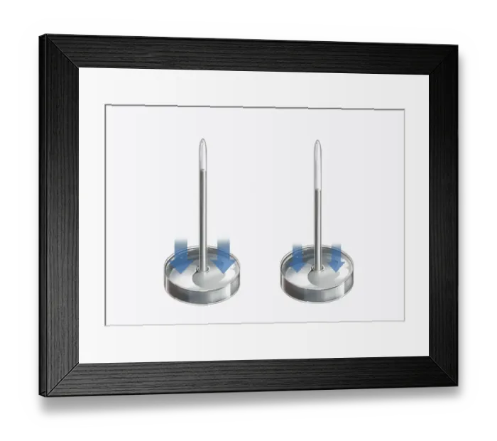 Framed Print : Blaise Pascals experiment with atmospheric pressure, using a thick-walled glass tube, measuring dif Framed Print : Blaise Pascals experiment with atmospheric pressure, using a thick-walled glass tube, measuring dif