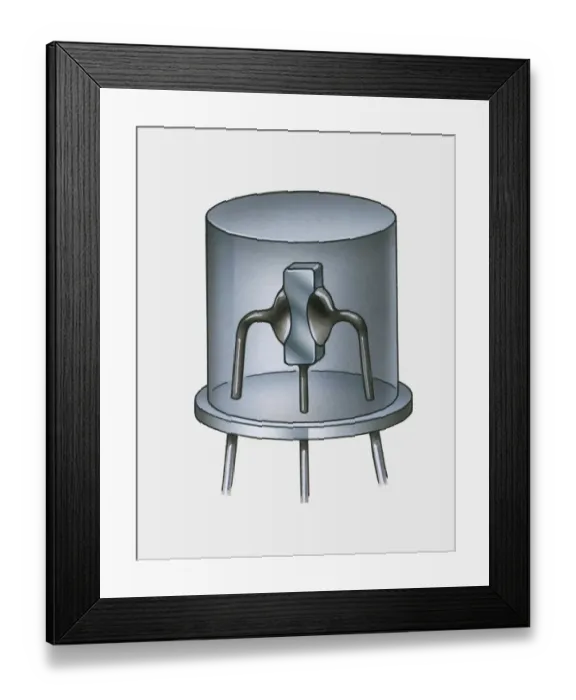 Framed Print : Illustration of transistor Framed Print : Illustration of transistor