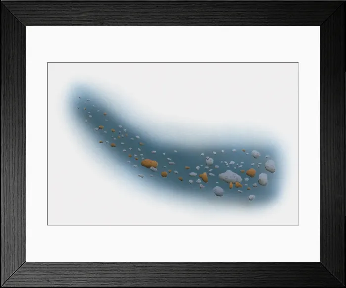 Framed Print : Illustration of asteroids in space Framed Print : Illustration of asteroids in space