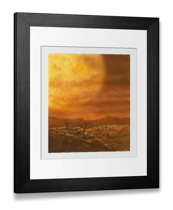 Framed Print : Illustration of life of the Sun gradually turning into a giant star Framed Print : Illustration of life of the Sun gradually turning into a giant star