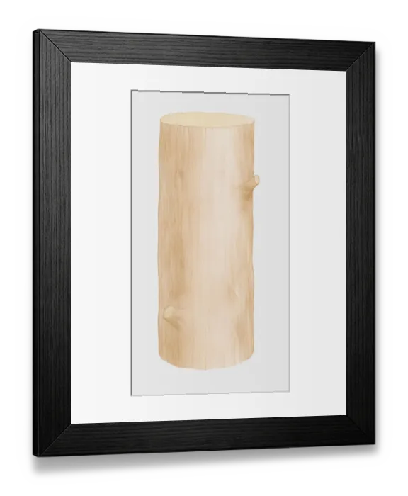Framed Print : Illustration of tree trunk Framed Print : Illustration of tree trunk
