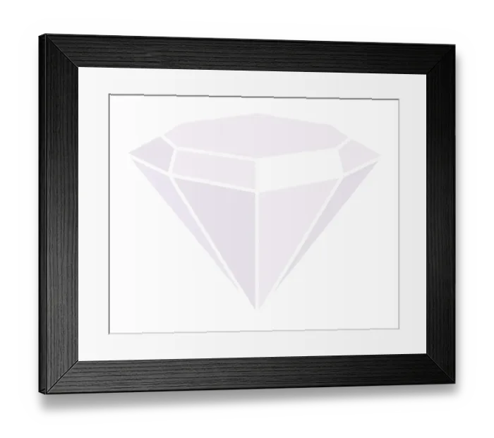Framed Print : Illustration of diamond Framed Print : Illustration of diamond