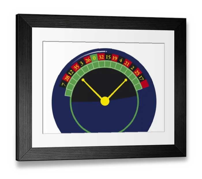 Framed Print : Digital illustration representing roulette wheel Framed Print : Digital illustration representing roulette wheel
