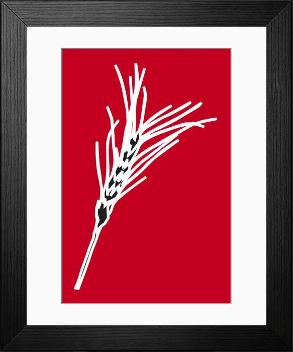 Framed Print : Digital illustration of ear of wheat Framed Print : Digital illustration of ear of wheat