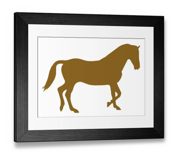 Framed Print : Digital illustration of domestic Horse (Equus ferus caballus) Framed Print : Digital illustration of domestic Horse (Equus ferus caballus)