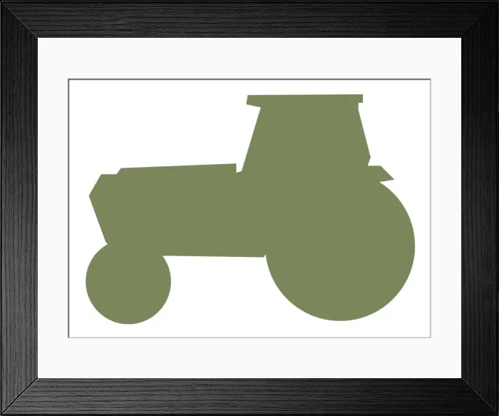 Framed Print : Digital illustration of tractor Framed Print : Digital illustration of tractor