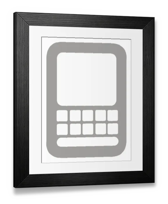 Framed Print : Concept illustration of Blackberry