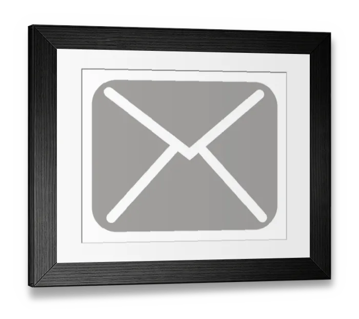 Framed Print : Concept illustration of envelope Framed Print : Concept illustration of envelope