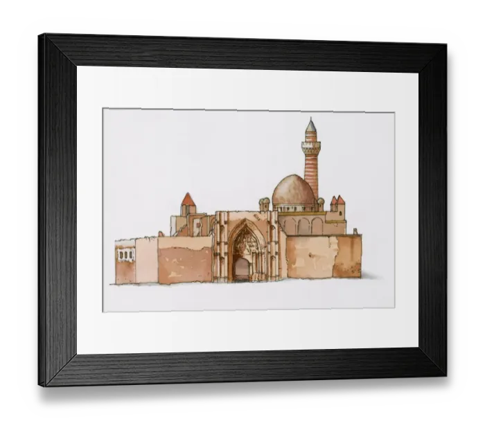 Framed Print : Illustration of Ishak Pasa Sarayi (Ishak Pasha Palace), Dogubeyazit Framed Print : Illustration of Ishak Pasa Sarayi (Ishak Pasha Palace), Dogubeyazit