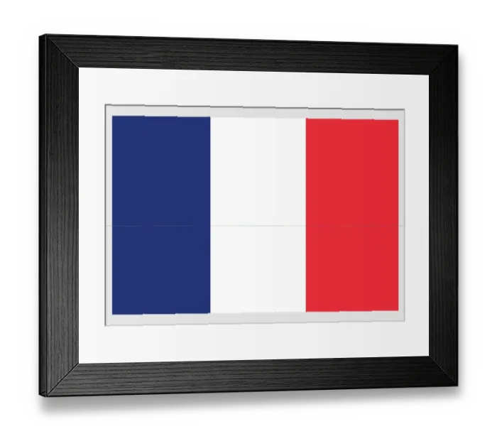 Framed Print : Flag of France Illustration Framed Print : Flag of France Illustration