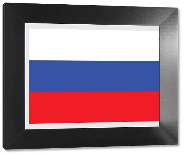 Illustration of flag of Russia, a tricolor of white blue and red