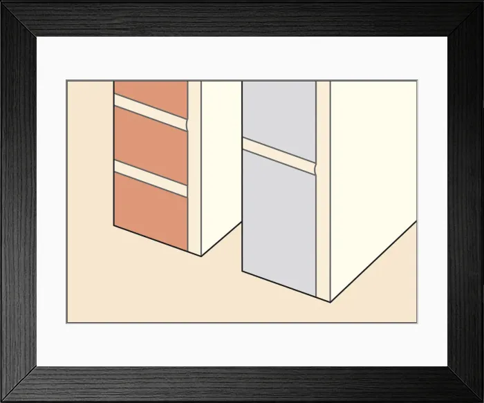 Framed Print : Digital Illustration of solid masonry and cellular block wall material Framed Print : Digital Illustration of solid masonry and cellular block wall material