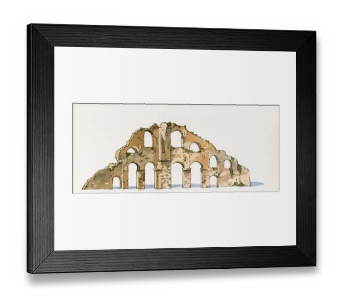 Framed Print : Illustration of ancient ruins in Selge, Pisidia Framed Print : Illustration of ancient ruins in Selge, Pisidia