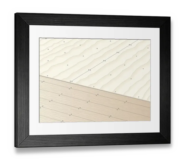 Framed Print : Digital illustration showing plywood sheets nailed on top of boarded floor Framed Print : Digital illustration showing plywood sheets nailed on top of boarded floor