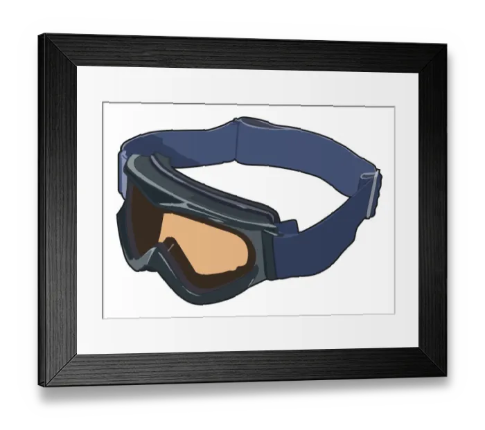 Framed Print : Pair of goggles Framed Print : Pair of goggles