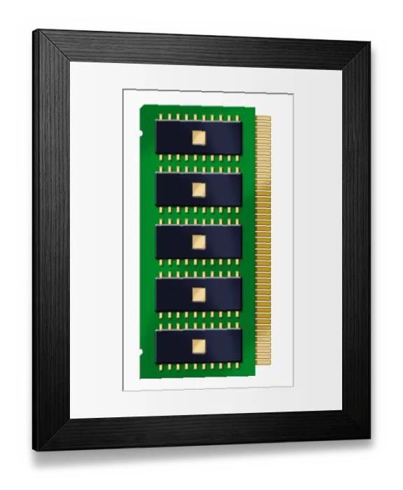Framed Print : RAM chip Framed Print : RAM chip