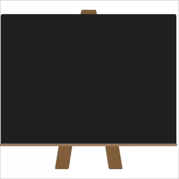 Digital illustration of blank blackboard