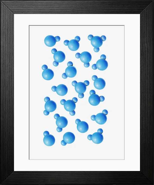 Framed Print : Illustration of a alkaline solution Framed Print : Illustration of a alkaline solution