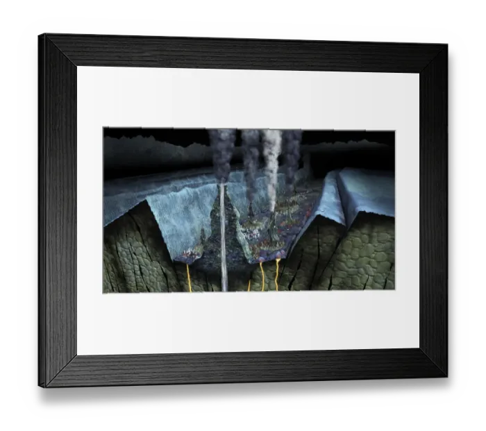 Framed Print : Digitally generated image of Strait of Juan de Fuca forming international boundary between the United States and Canada Framed Print : Digitally generated image of Strait of Juan de Fuca forming international boundary between the United States and Canada