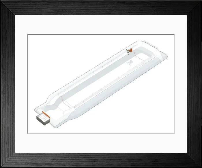 Framed Print : Snowboarder in halfpipe Framed Print : Snowboarder in halfpipe