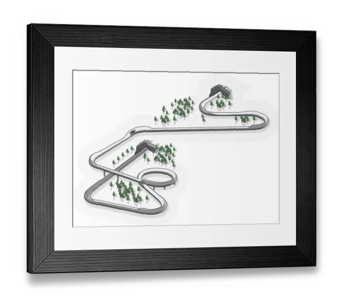 Framed Print : Luge track Framed Print : Luge track
