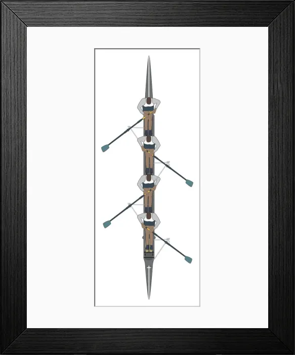 Framed Print : Coxless four, boat containing four rowers Framed Print : Coxless four, boat containing four rowers