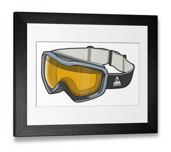 Framed Print : Ski goggles Framed Print : Ski goggles