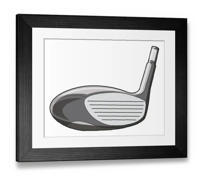 Framed Print : Golf club, clubhead Framed Print : Golf club, clubhead