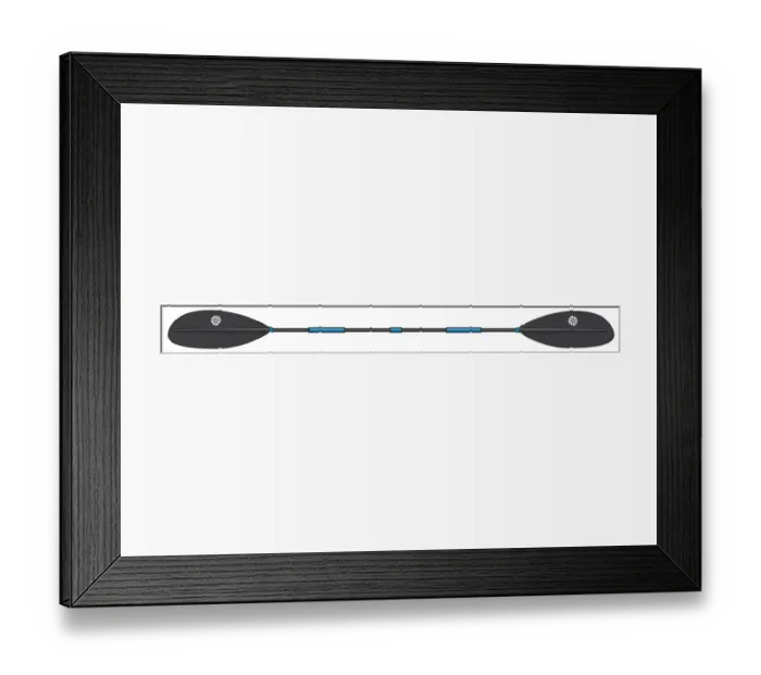 Framed Print : Wing paddle used for kayaking Framed Print : Wing paddle used for kayaking