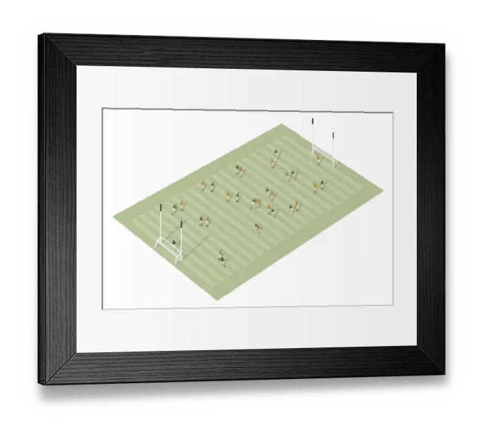 Framed Print : Gaelic football pitch Framed Print : Gaelic football pitch