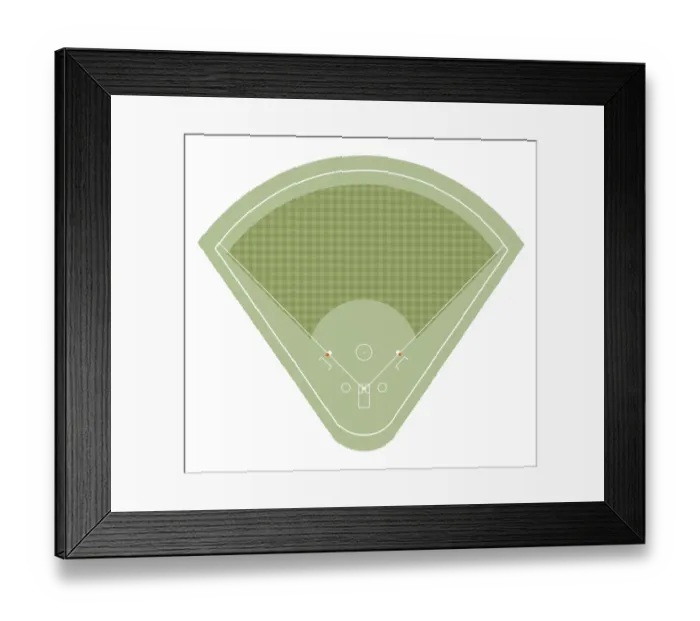 Framed Print : Softball pitch