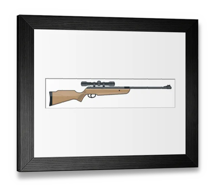 Framed Print : 177 air rifle