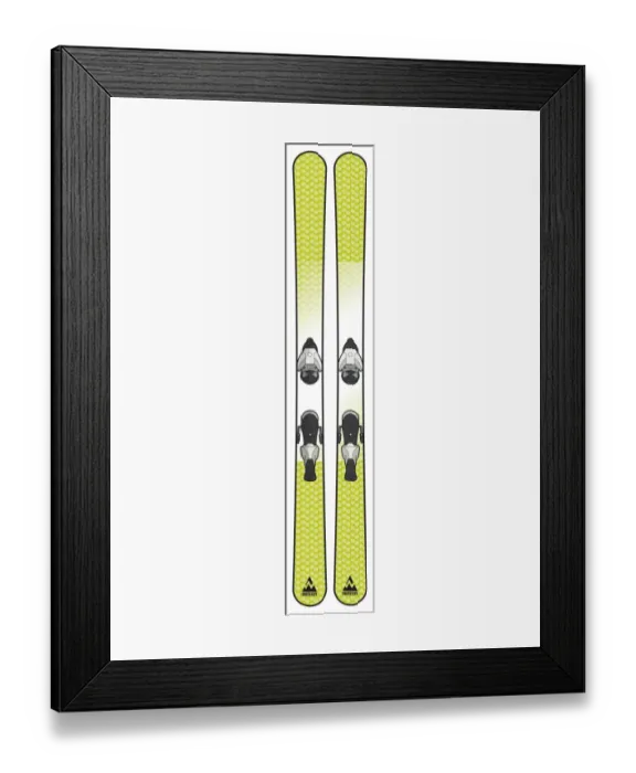 Framed Print : Pair of skis Framed Print : Pair of skis