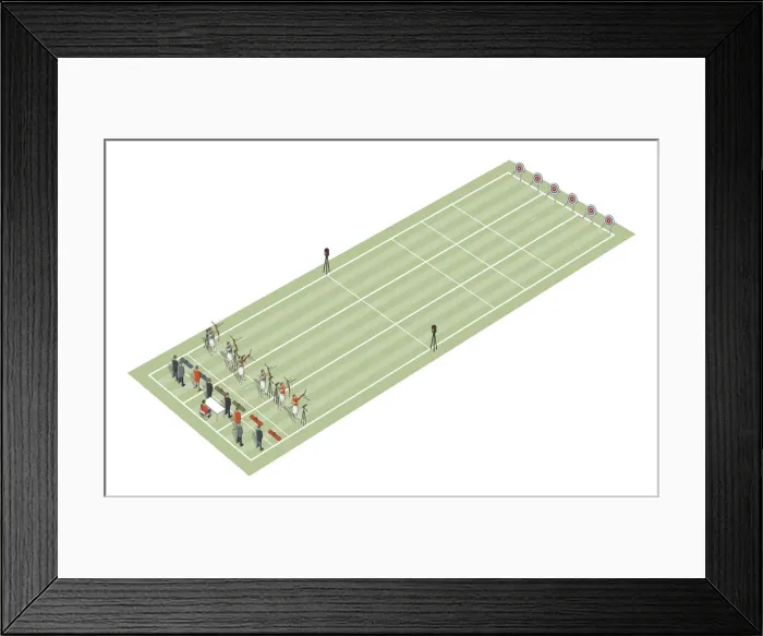 Framed Print : Archers aiming at targets Framed Print : Archers aiming at targets