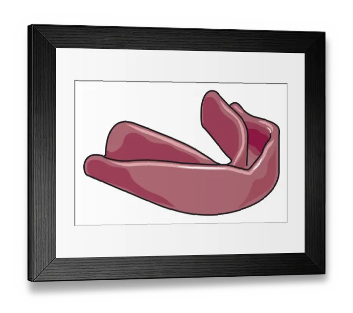 Framed Print : Gumshield Framed Print : Gumshield