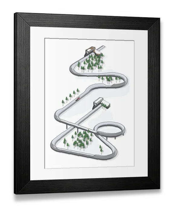 Framed Print : Bobsledding course Framed Print : Bobsledding course