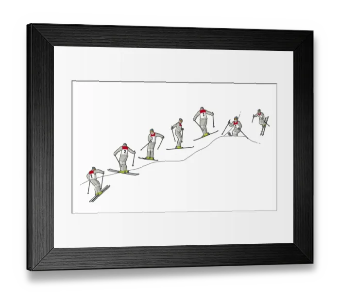 Framed Print : Freestyle skier performing 540 degree turn Framed Print : Freestyle skier performing 540 degree turn