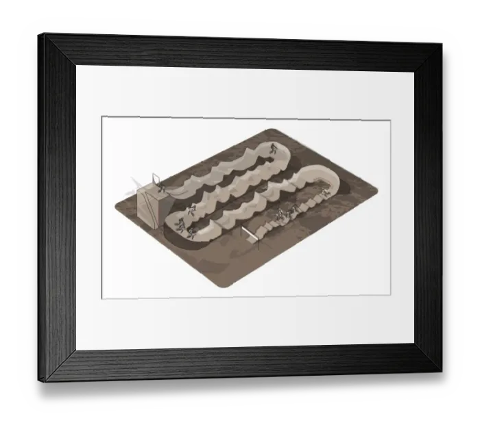 Framed Print : BMX race course Framed Print : BMX race course