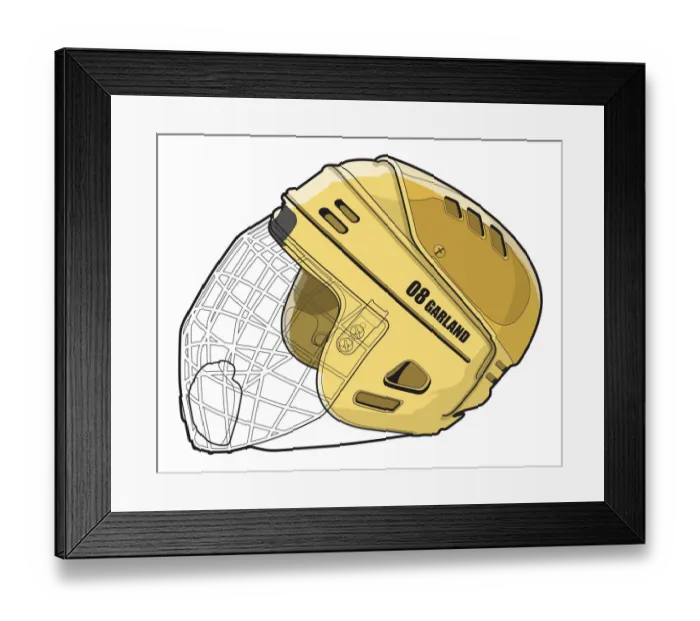 Framed Print : Ice hockey headgear Framed Print : Ice hockey headgear